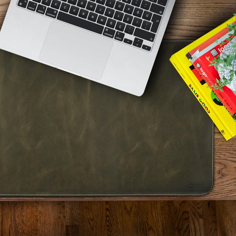Londo Top Grain Leather Extended Mouse Pad - Desk Mat - Image 3